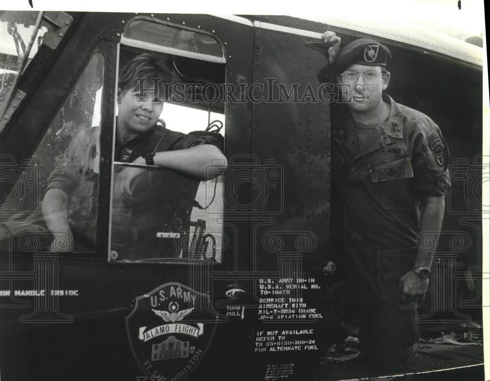 1989 Captain Patricia Moloff & Major Alan Moloff at Ft. Sam Houston-Historic Images