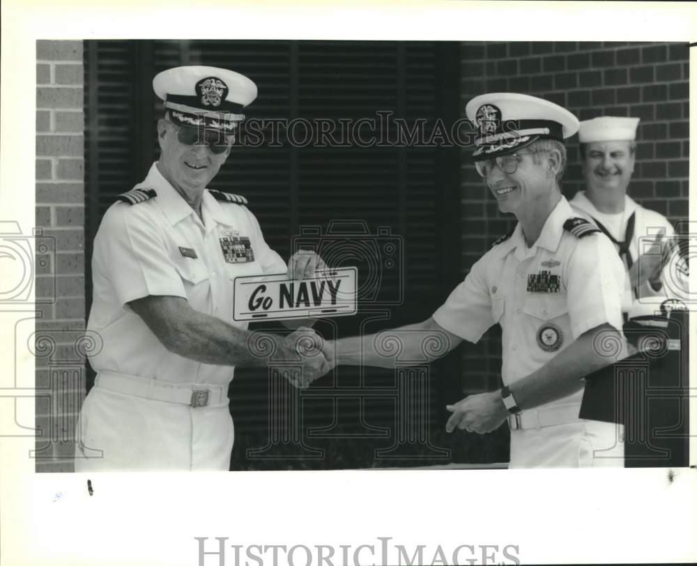 1991 Retirement ceremony for Captain Alan E. Bentz, Texas-Historic Images