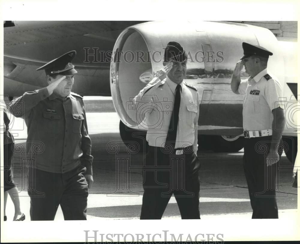 1992 Russian Air Force Chief visits Randolph Air Force Base, Texas-Historic Images