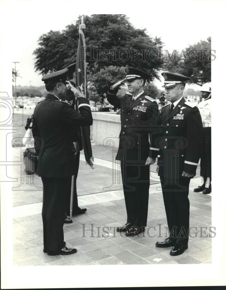 1990 Change of Command ceremonies at Randolph Air Force Base, Texas-Historic Images