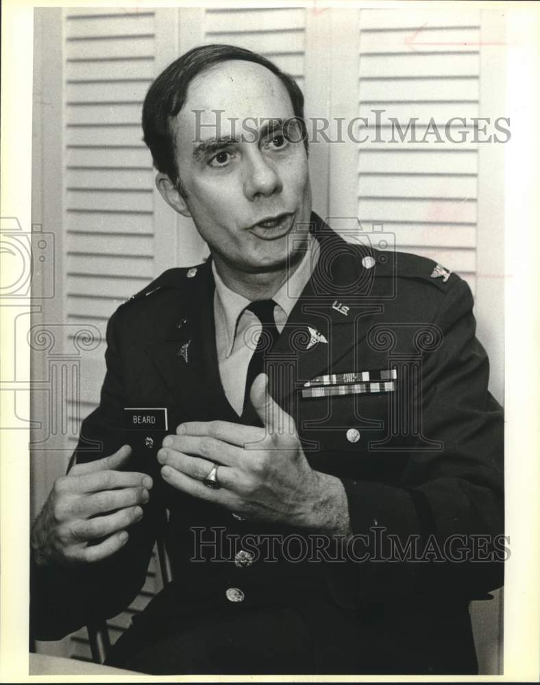 1985 Colonel Graham E. Beard at Quality Assurance Conference, Texas-Historic Images
