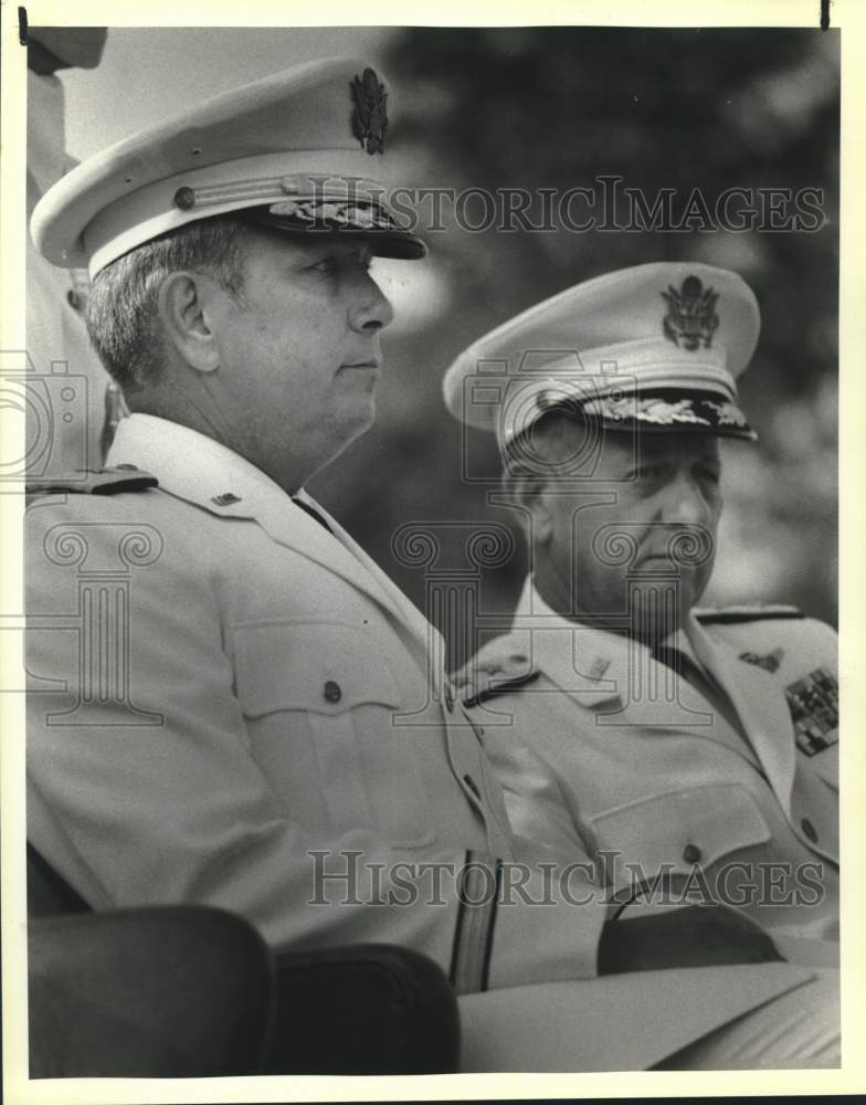 1984 Brig. Gen. J. B. Davis and Maj. Gen. Robert D. Springer, Texas-Historic Images
