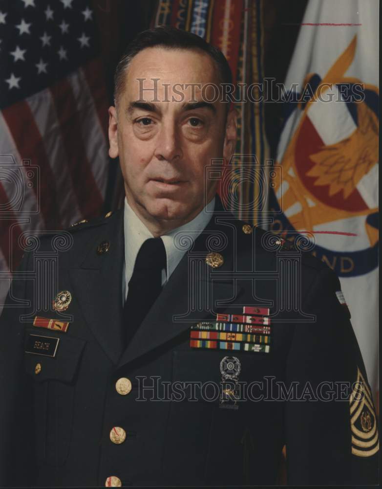 1989 Command Sergeant Major Robert F. Beach-Historic Images