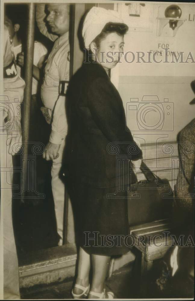 1945 Press Photo Tokyo Oshima, wife of Japanese Ambassador to Germany - Historic Images
