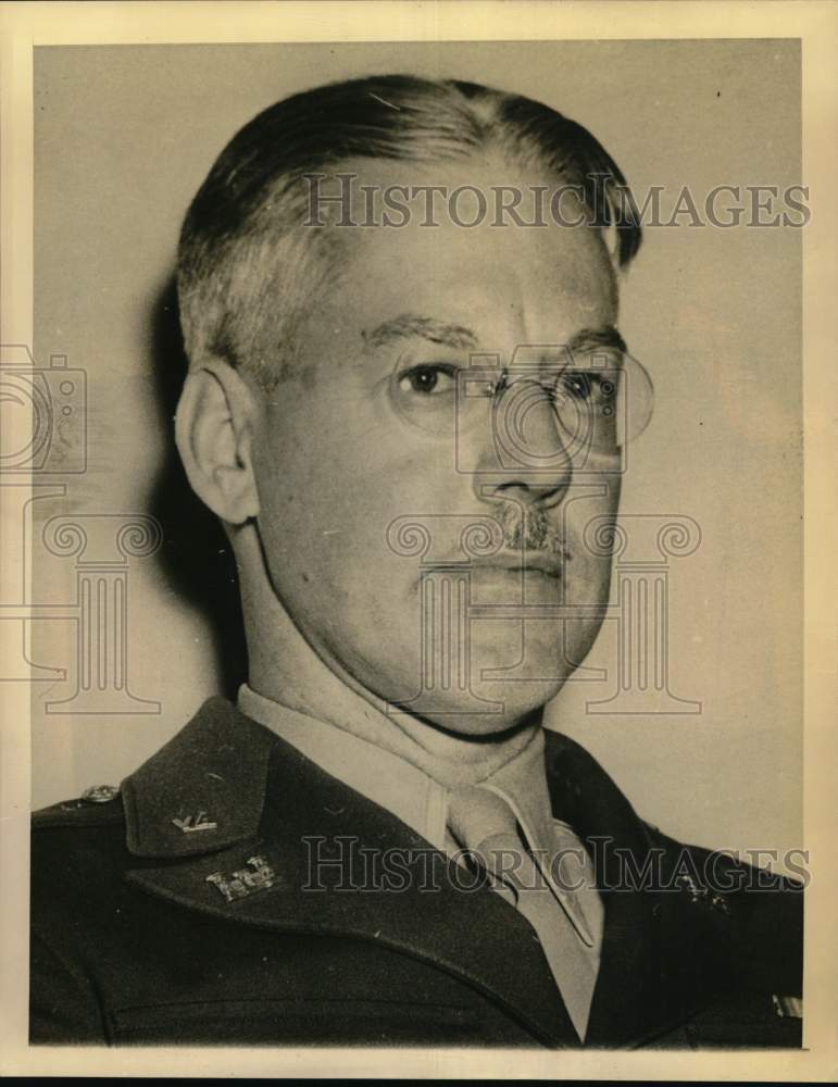 1943 Press Photo Virginia Military Institute&#39;s Colonel Hernando Money Read.- Historic Images