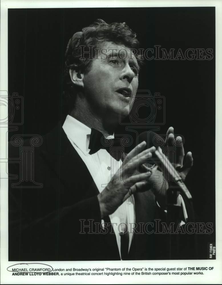 Press Photo Michael Crawford on The Music of Andrew Lloyd Webber. - Historic Images