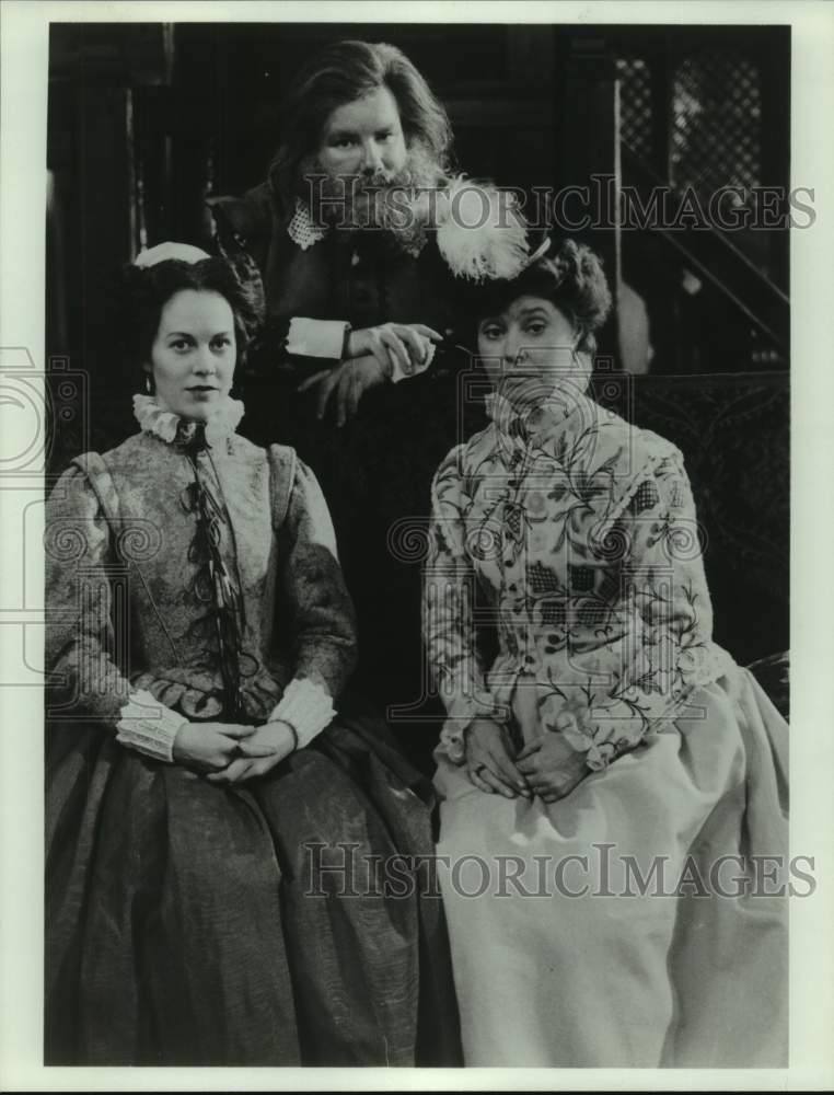 Press Photo Actors Judy Davis, Prunella Scales, Richard Griffiths in Shakespeare - Historic Images