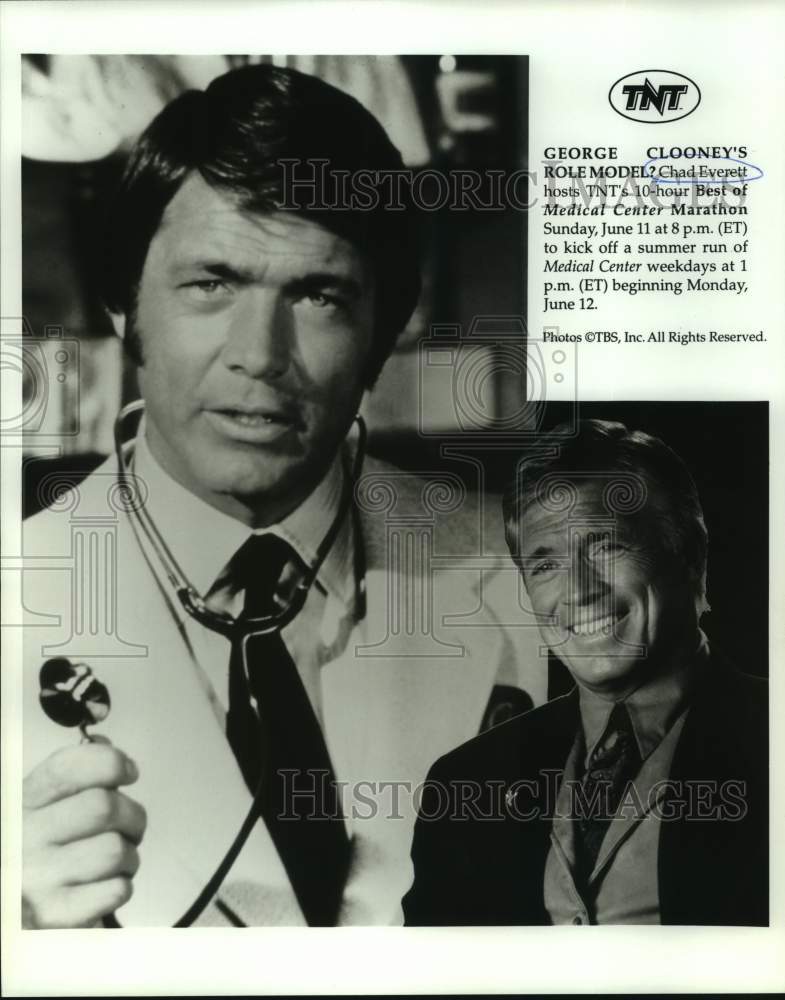 Press Photo Chad Everett hosts The Best of Medical Center marathon on TNT. - Historic Images