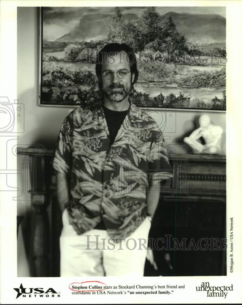 Press Photo Stephen Collins stars in An Unexepected Family, on USA Network. - Historic Images