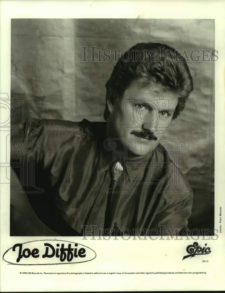 1990 Press Photo Joe Diffie, country music singer, songwriter and musician.- Historic Images