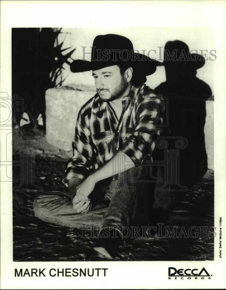 1998 Press Photo Mark Chesnutt, country singer, songwriter and musician.- Historic Images