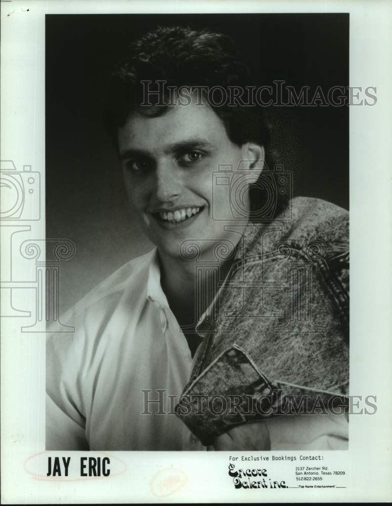 1986 Press Photo Jay Eric, country music singer from San Antonio, Texas.- Historic Images