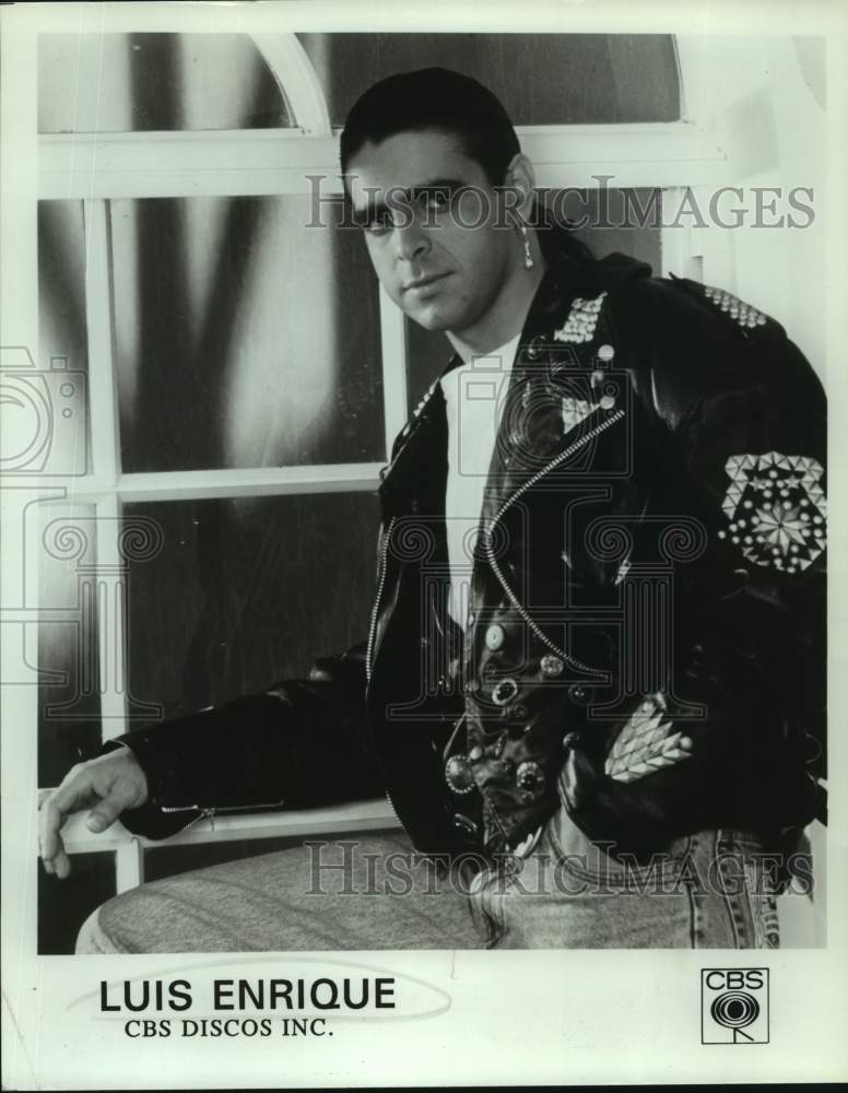 Press Photo Luis Enrique, Nicaraguan salsa singer and composer. - Historic Images