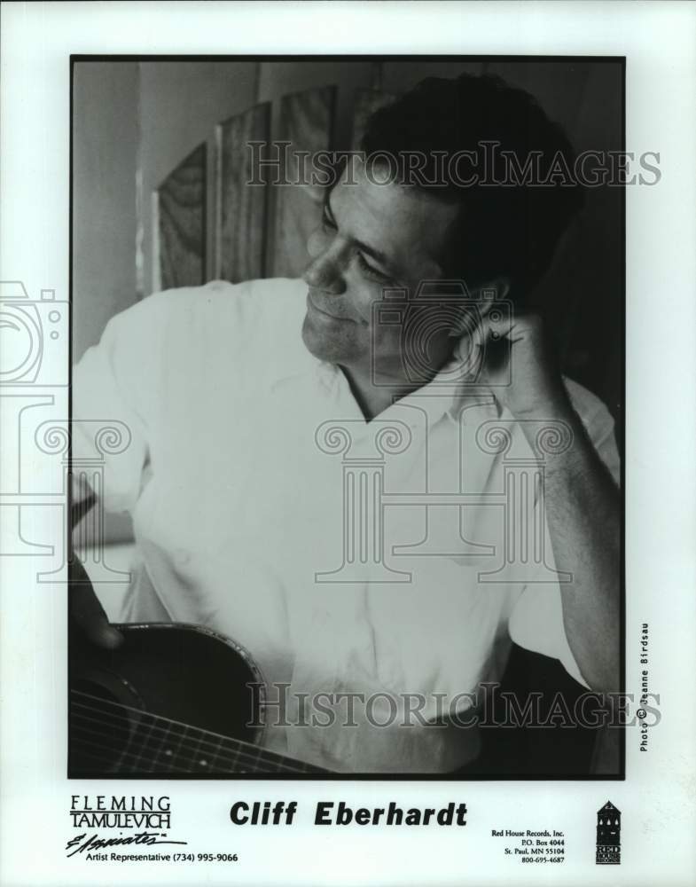 Press Photo Cliff Eberhardt, American folk singer and songwriter. - Historic Images