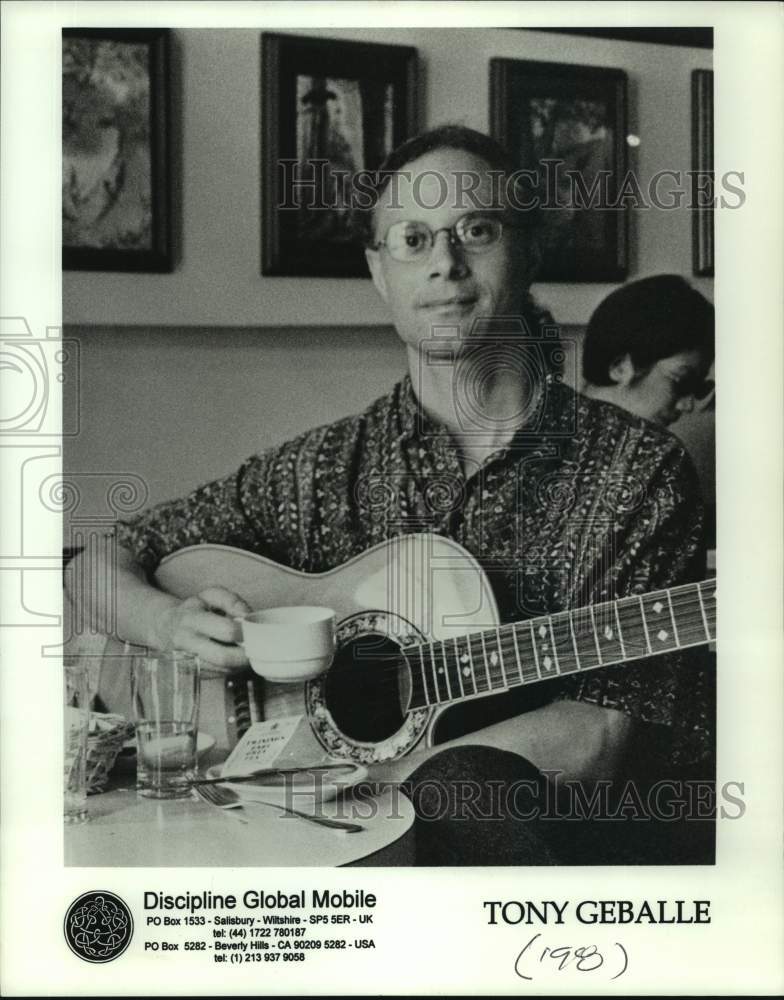 1998 Press Photo Tony Geballe, guitarist, composer and producer. - sap02226- Historic Images