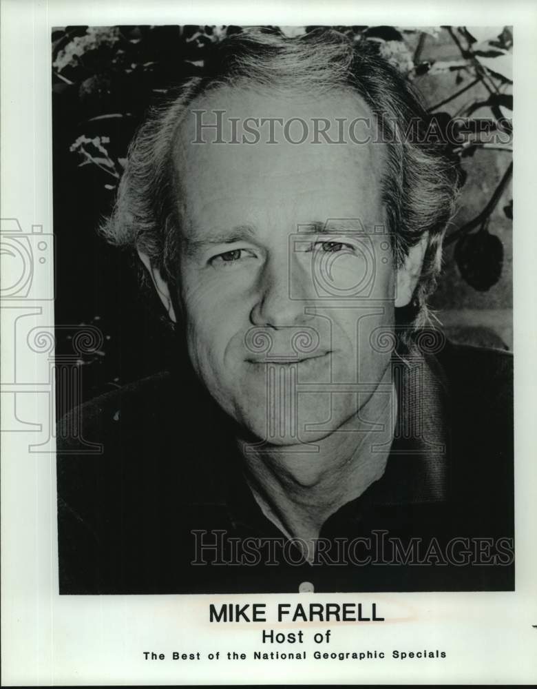 Press Photo Mike Farrell hosts The Best of the National Geographic Specials. - Historic Images
