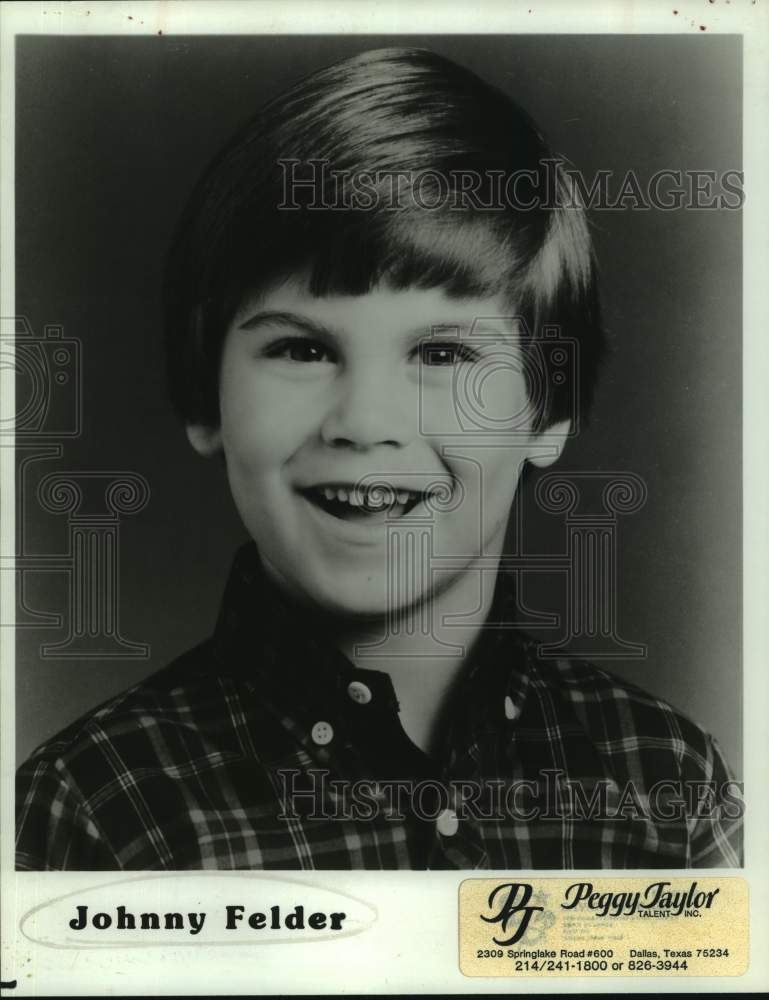 Johnny Felder, American child television actor. - Historic Images