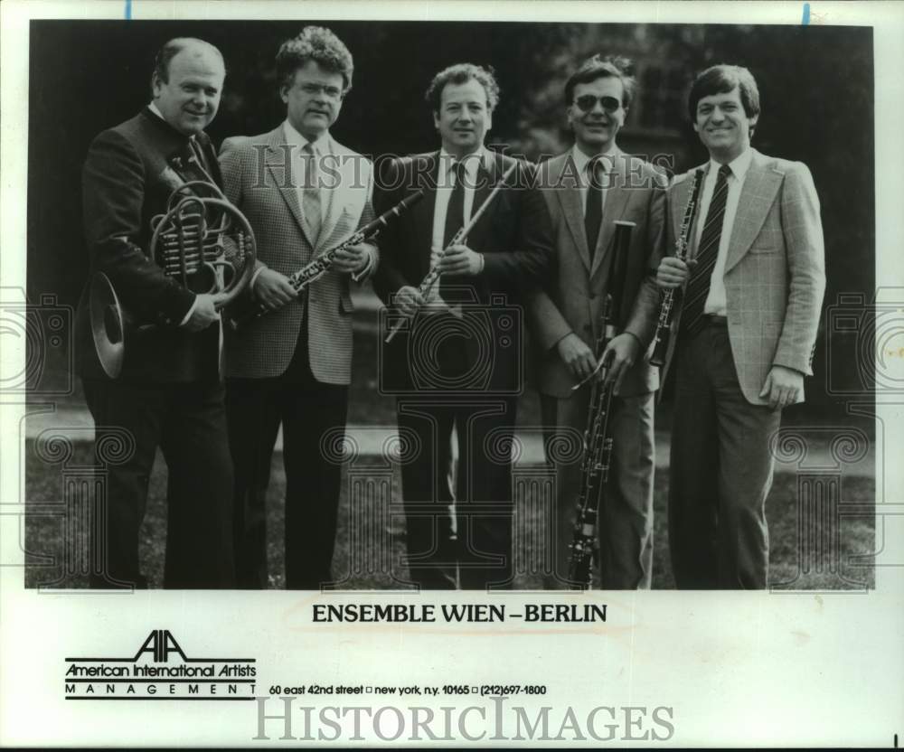 Five Members of Ensemble Wien Berlin, Musicians - Historic Images