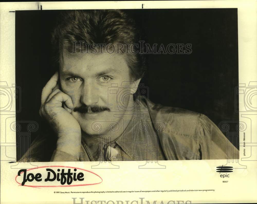 1991 Press Photo Entertainer Joe Diffie - sap02618 - Historic Images