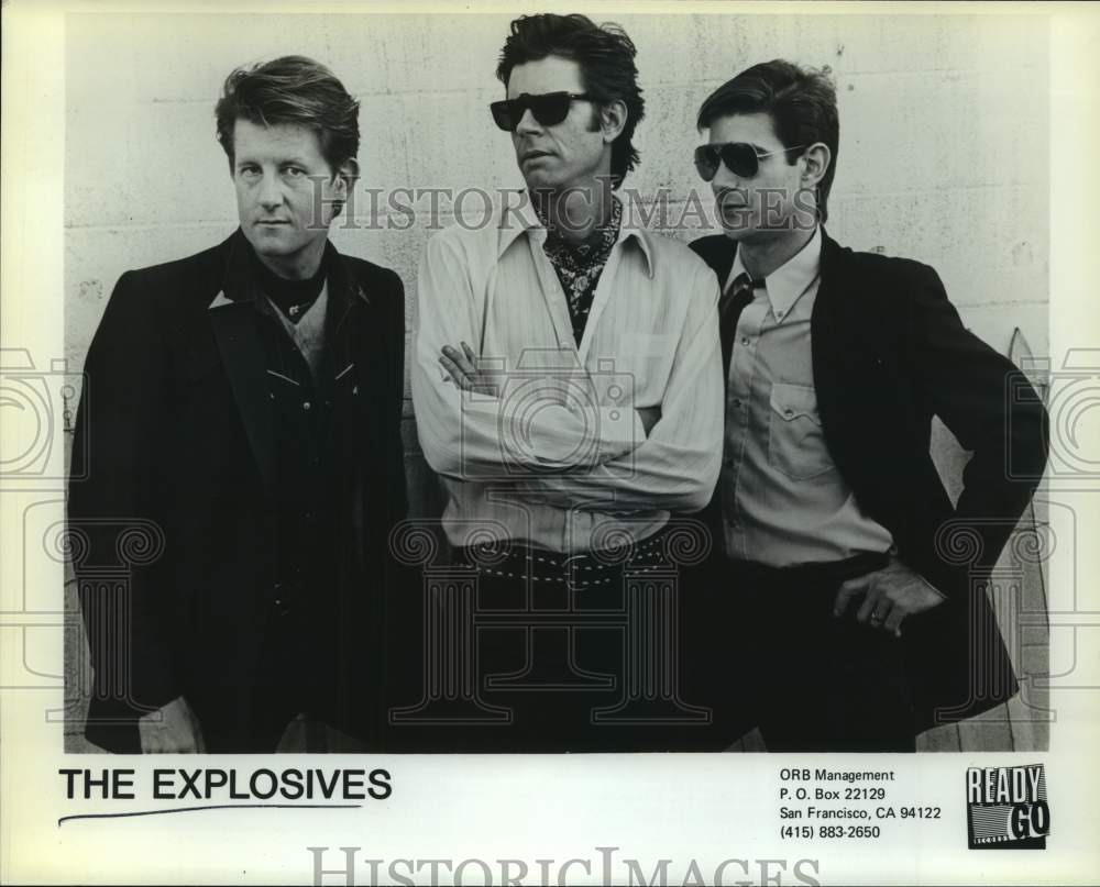 Three Members of the band The Explosives - Historic Images