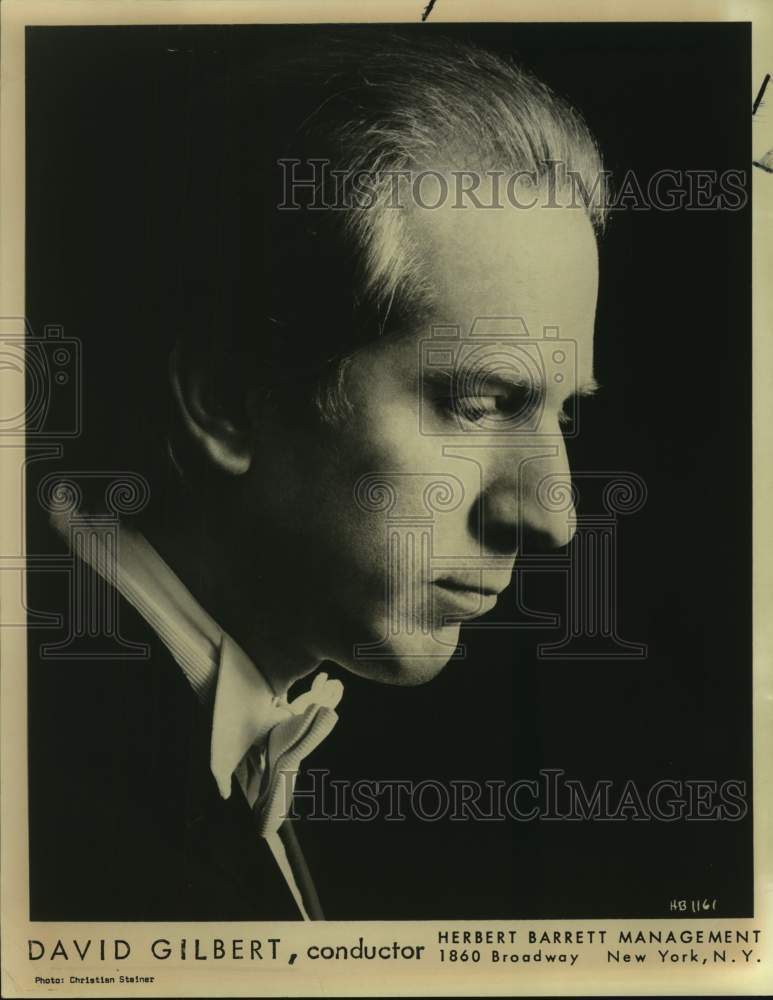 Press Photo Conductor David Gilbert - Historic Images