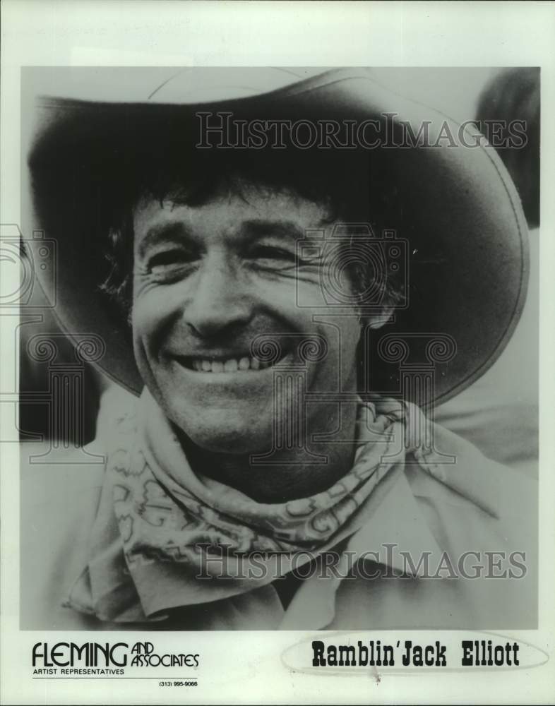 Press Photo Musician Ramblin&#39; Jack Elliott - Historic Images