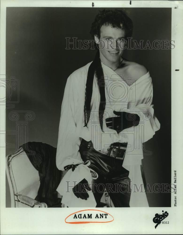 Press Photo Adam Ant, Entertainer - Historic Images