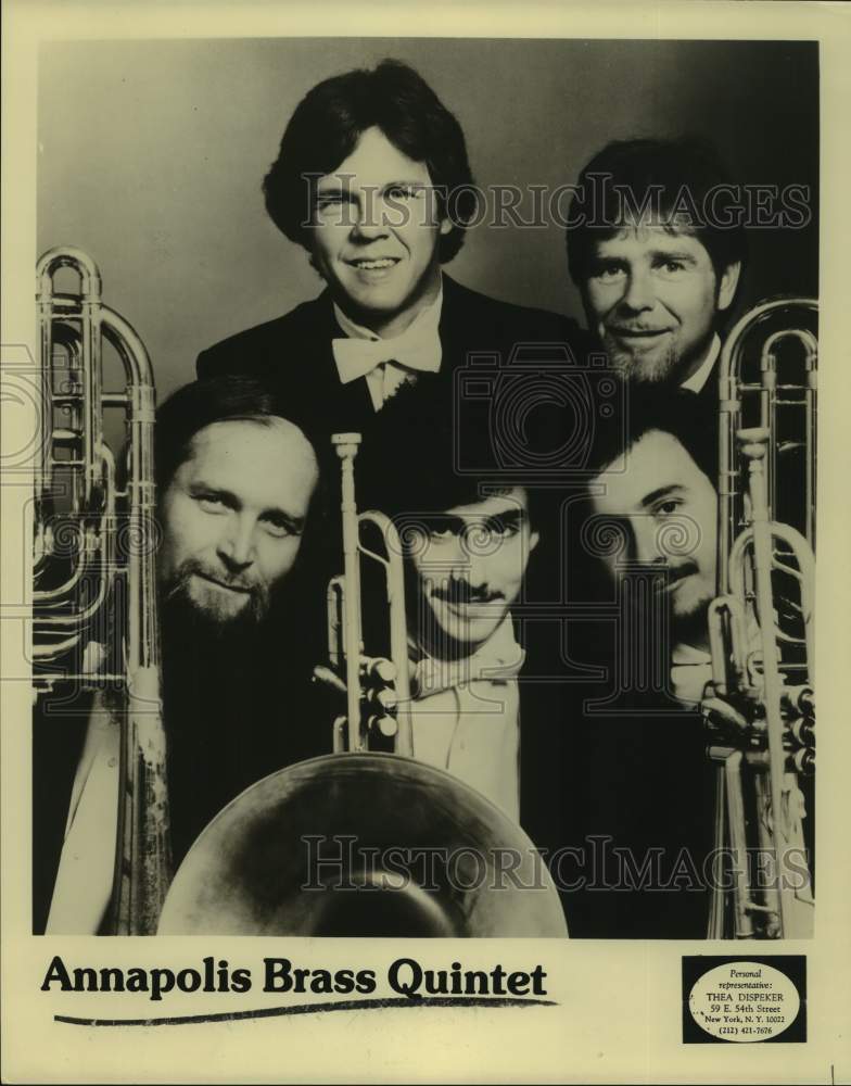 Press Photo Five Members of the Annapolis Brass Quintet - Historic Images
