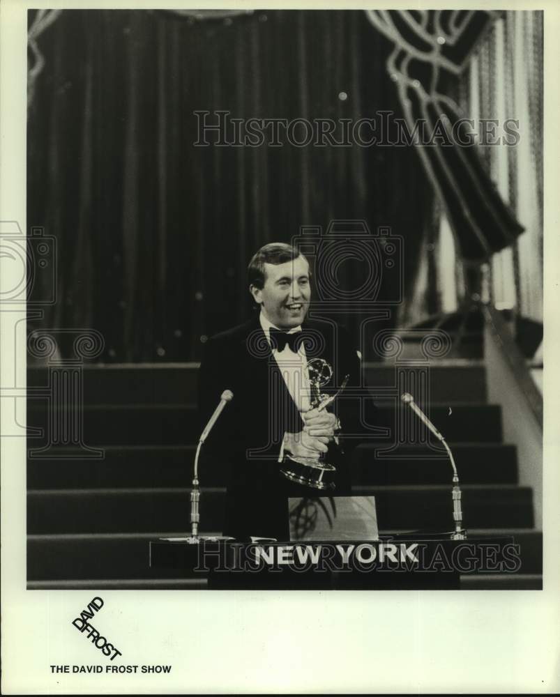 Press Photo David Frost of The David Frost Show in New York - Historic Images