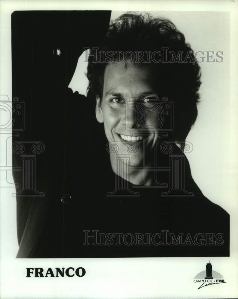 Press Photo Entertainer Franco - Historic Images