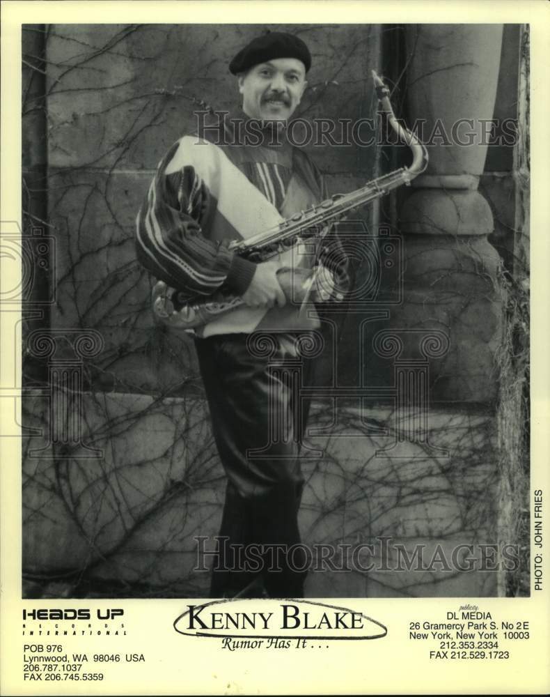 Press Photo Musician Kenny Blake - Historic Images