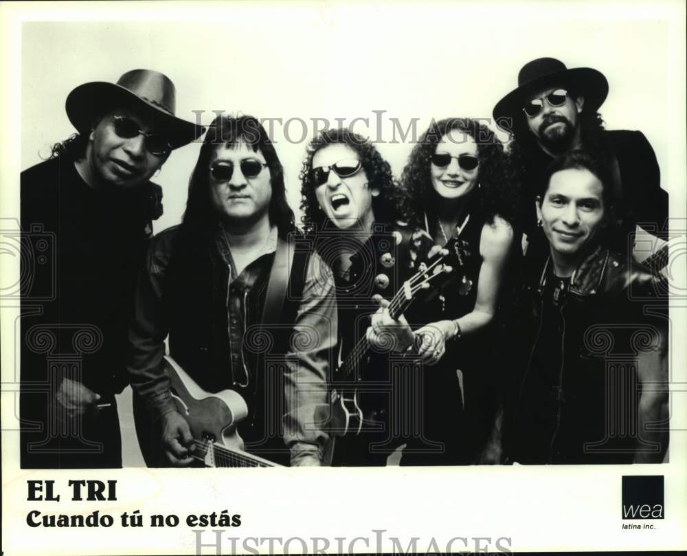 Press Photo Six Members of the band El Tri, Cuando tu no estas - Historic Images