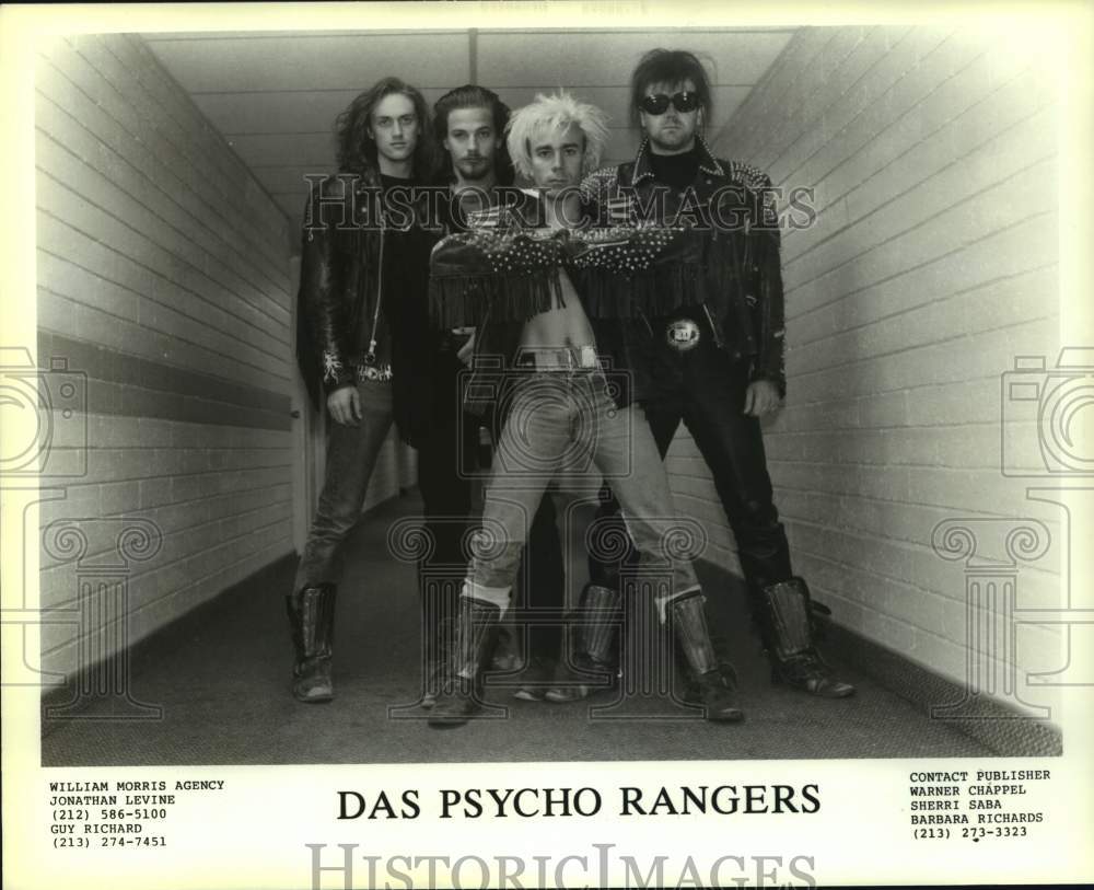 Four Members of the band Das Psycho Rangers - Historic Images