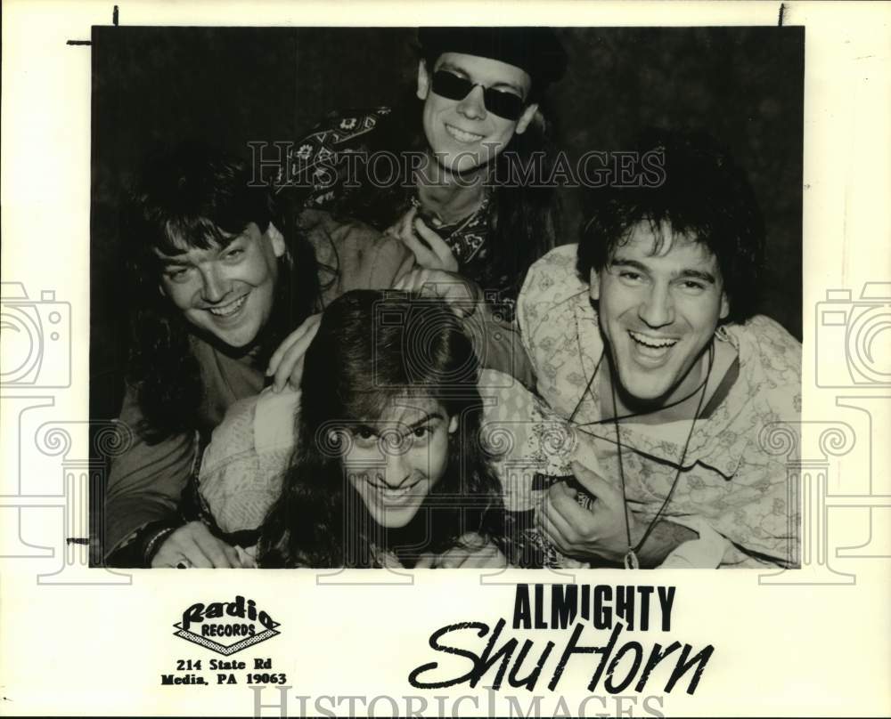 Press Photo Four members of the band Almighty ShuHorn - Historic Images