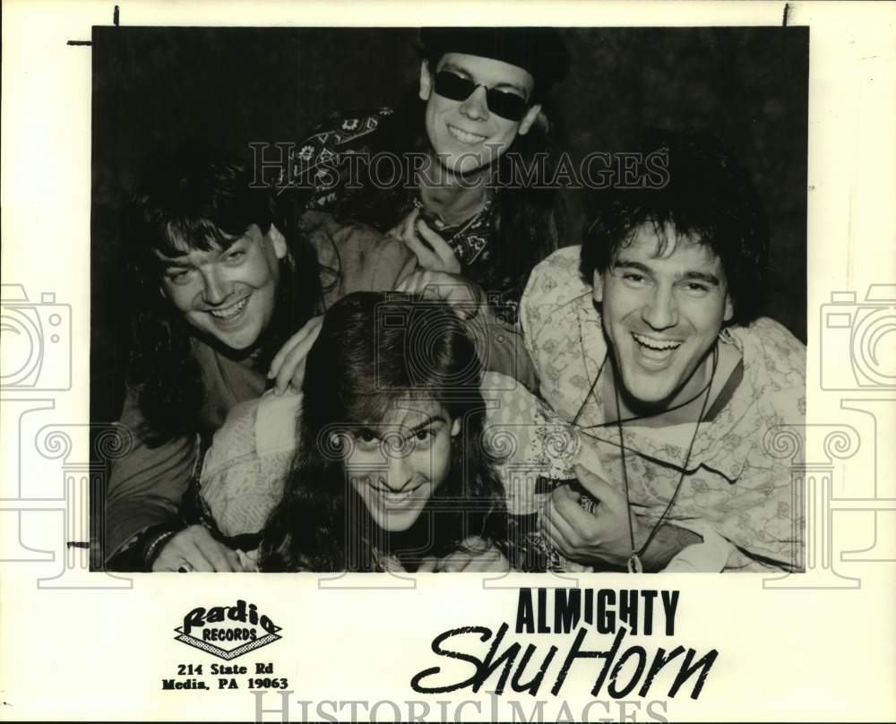 Press Photo Four members of the band Almighty ShuHorn - Historic Images