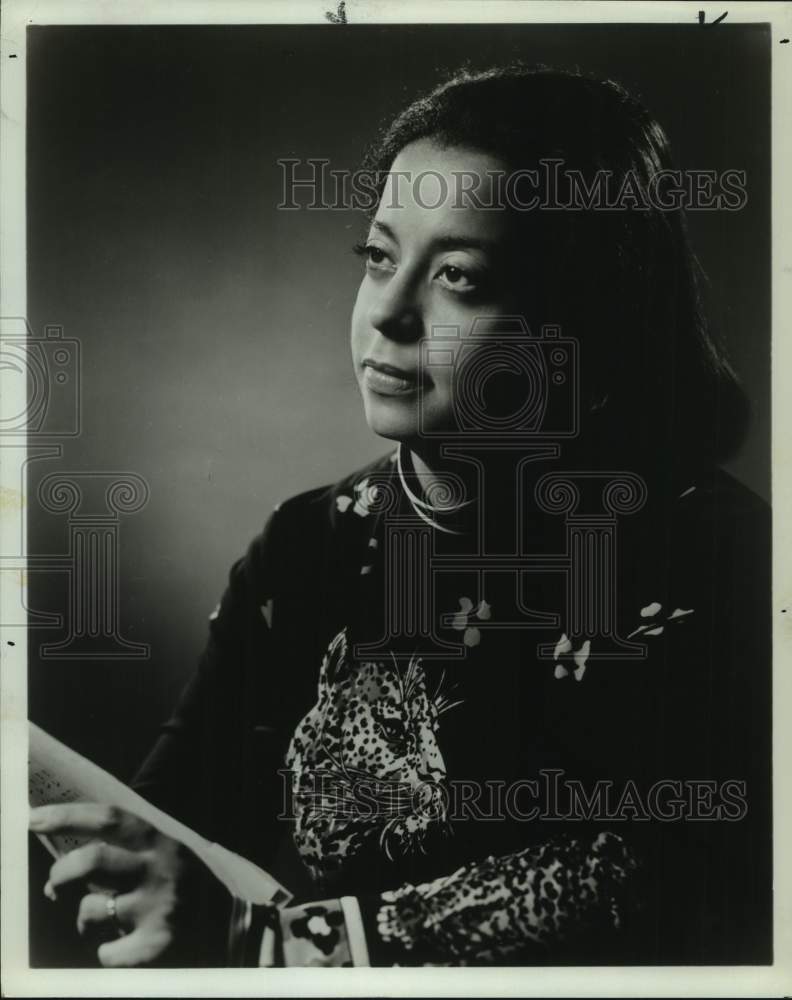 Press Photo Entertainer Natalie Hinderas - Historic Images