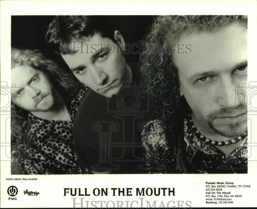 Three Members of the band Full on the Mouth - Historic Images