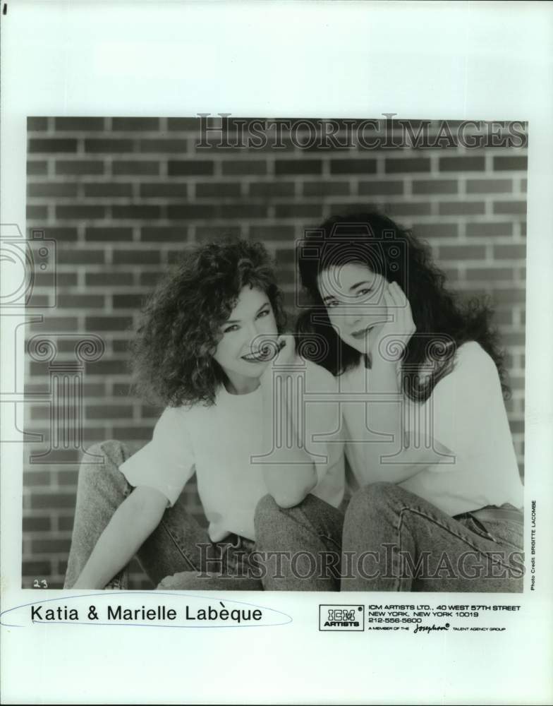 Singers Katia &amp; Marielle Labeque - Historic Images