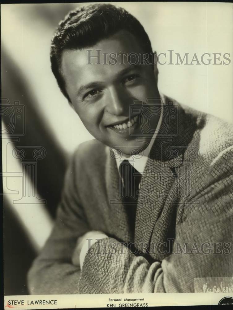 Press Photo Steve Lawrence, traditional pop singer and actor. - Historic Images