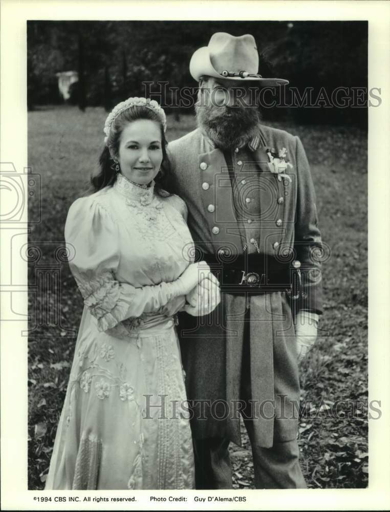 1994 Press Photo Actress Diane Lane with co-star in CBS Television Show- Historic Images