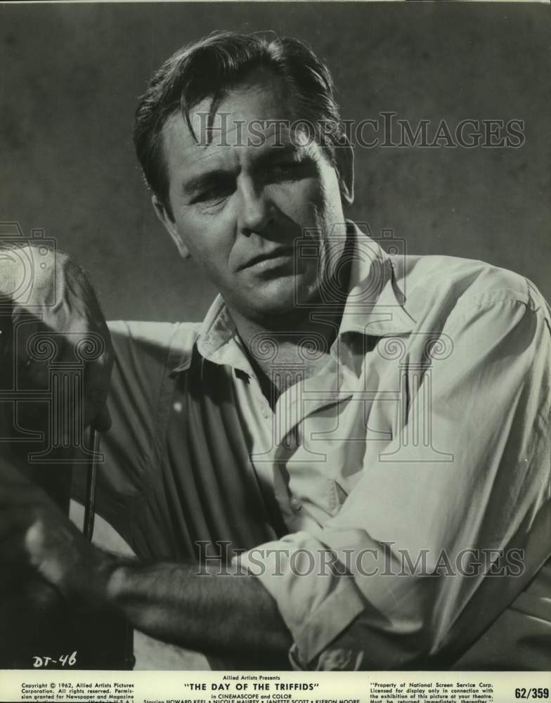 1962 Actor Howard Keel In The Day Of The Triffids Movie Scene 1962 actor howard keel in the day of the triffids movie scene