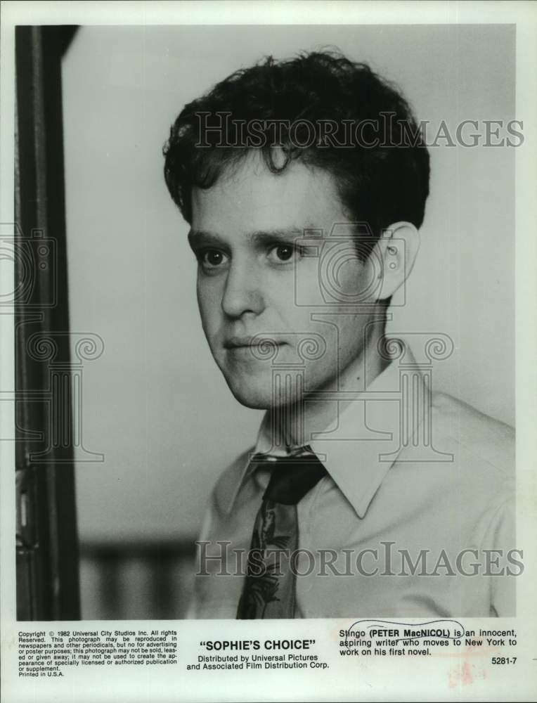 1982 Press Photo Actor Peter MacNicol stars as Writer in Sophie&#39;s Choice movie- Historic Images