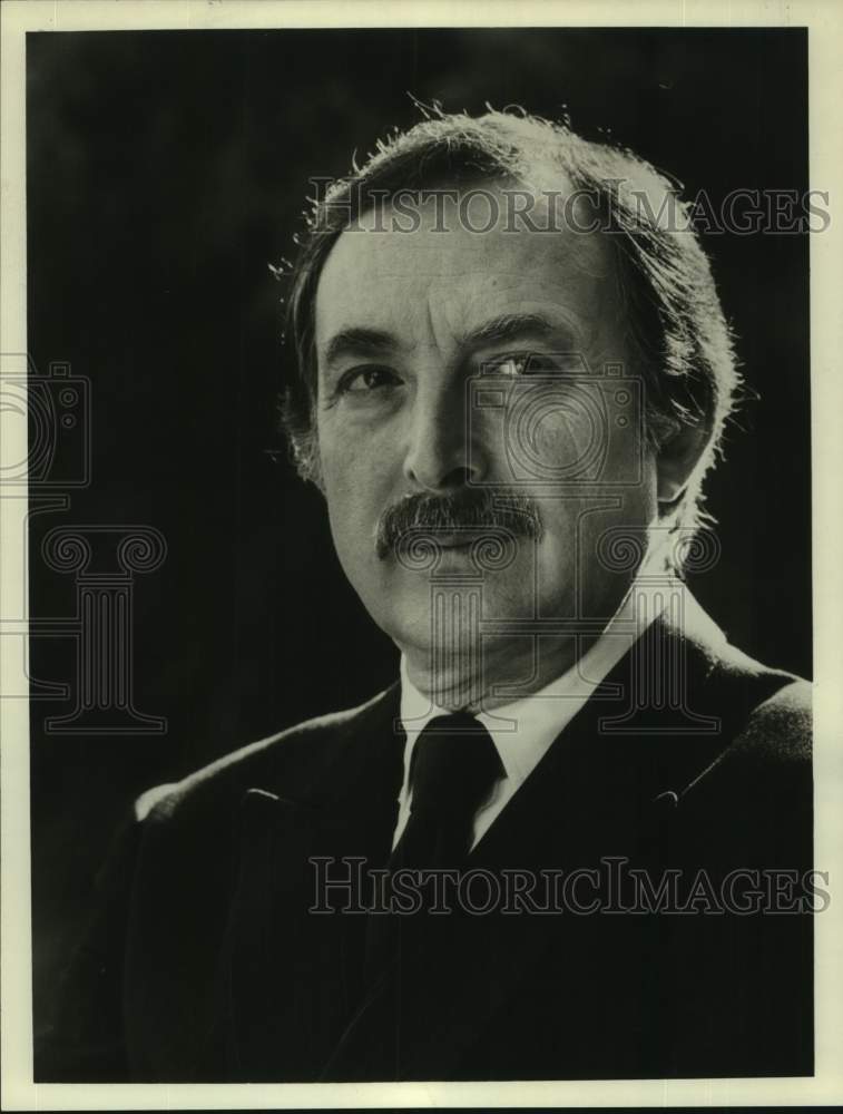 Press Photo Closeup Portrait of Actor Bill Macy - Historic Images