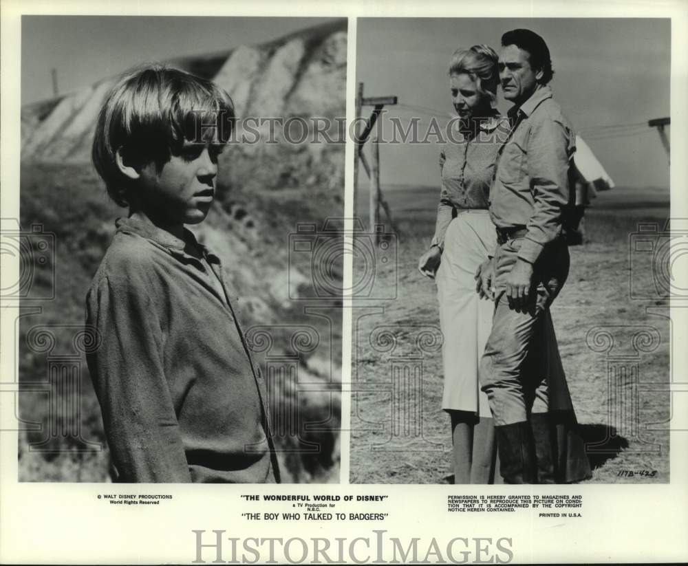 Actor Christian Juttner, co-stars in The Boy Who Talked to Badgers - Historic Images
