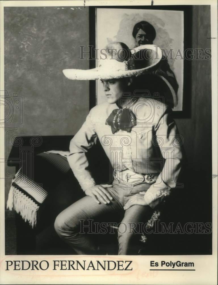 1998 Press Photo Musician Pedro Fernandez, Mexico Singer - sap07211- Historic Images