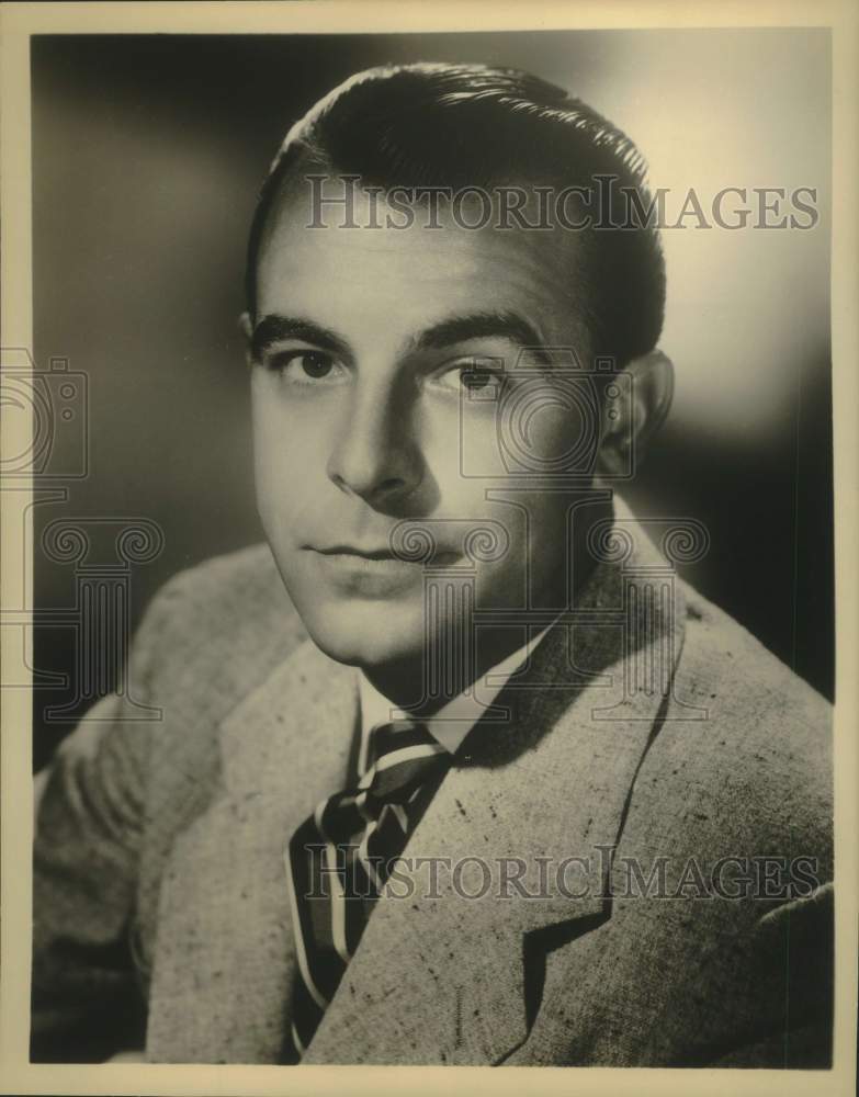 Television Host George Fenneman in closeup portrait - Historic Images