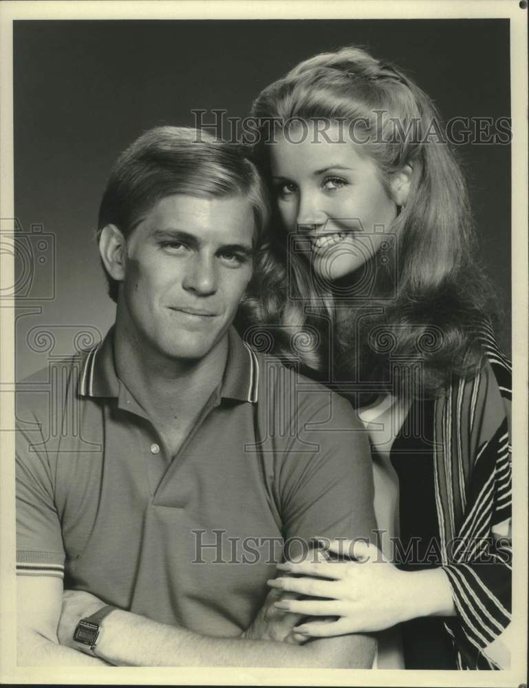 Press Photo Actor Steven Ford with female co-star in closeup portrait - Historic Images