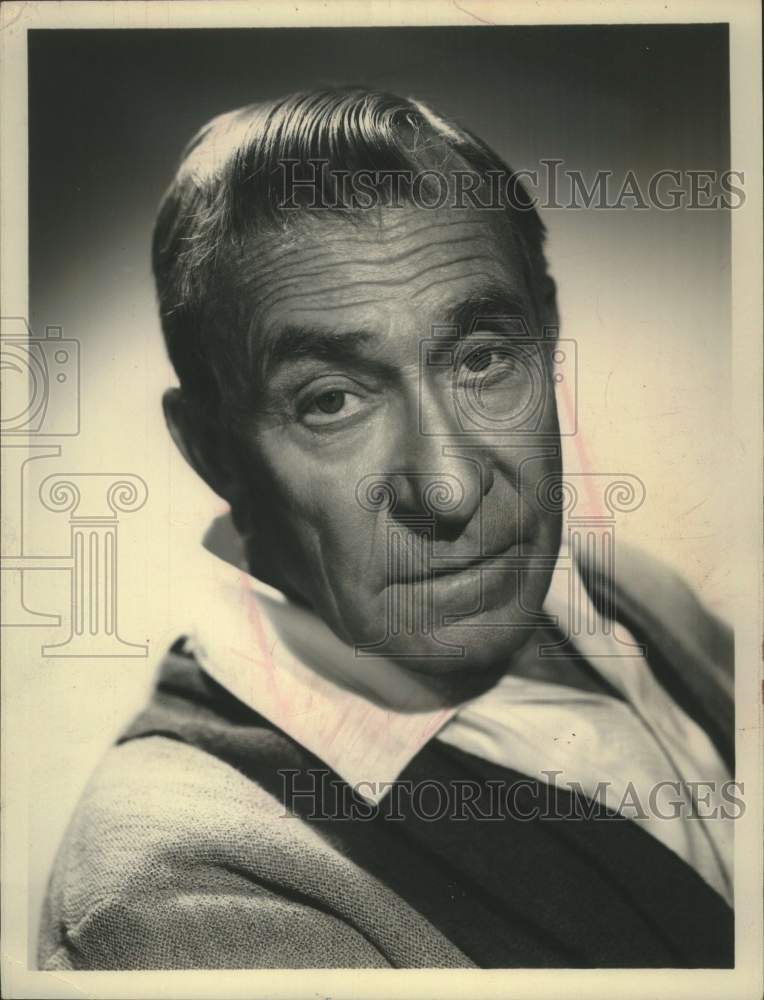 1966 Actor William Demarest in closeup portrait - Historic Images