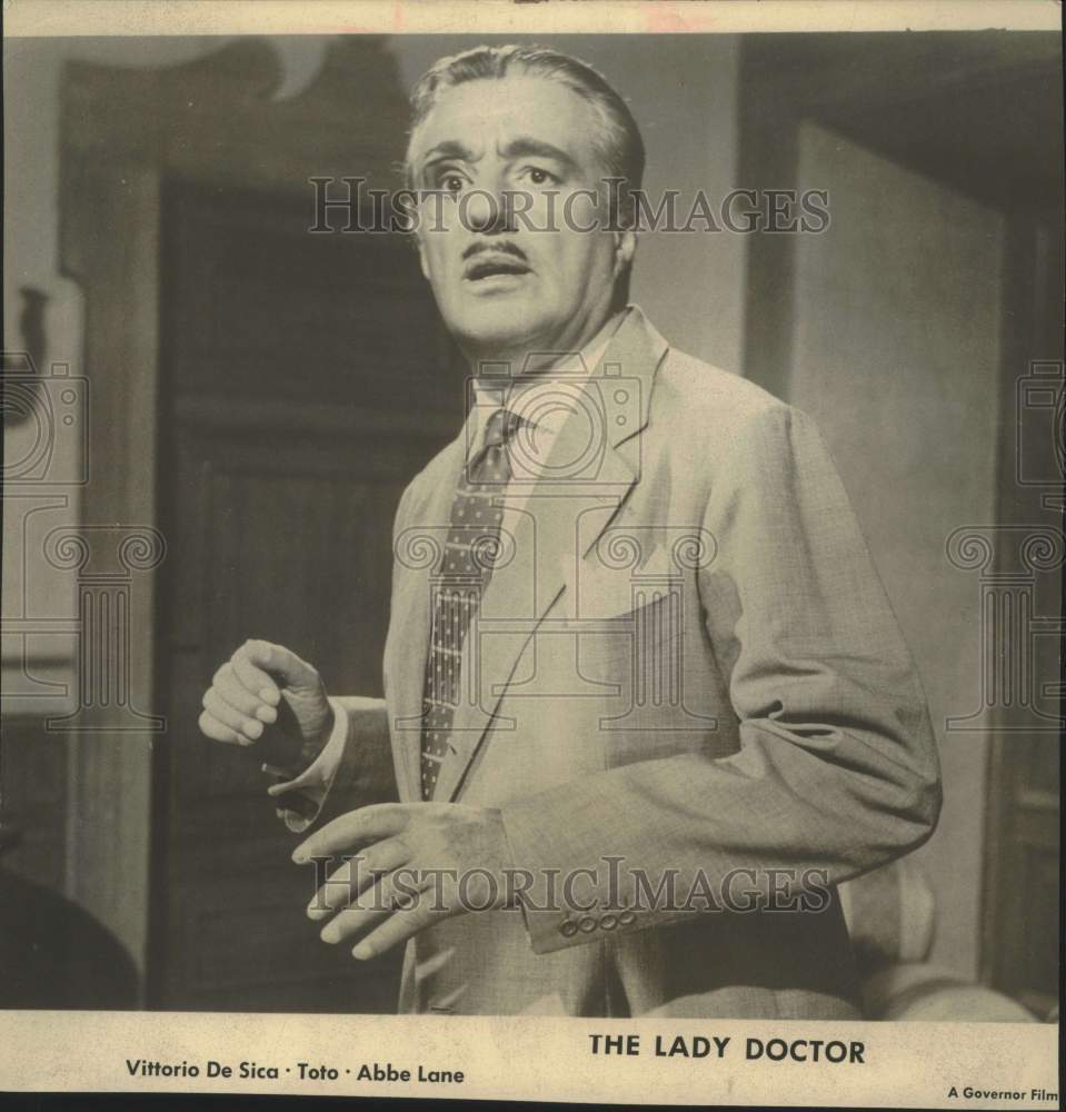 Press Photo Actor Al Larenel in "The Lady Doctor" movie scene - Historic Images