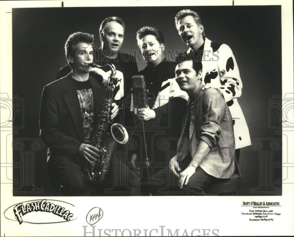 1994 Press Photo Five Members of the band Flash Cadillac - sap08279- Historic Images